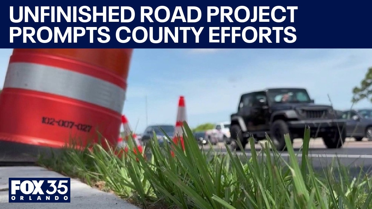 Melbourne road remains unfinished after contractor stopped working