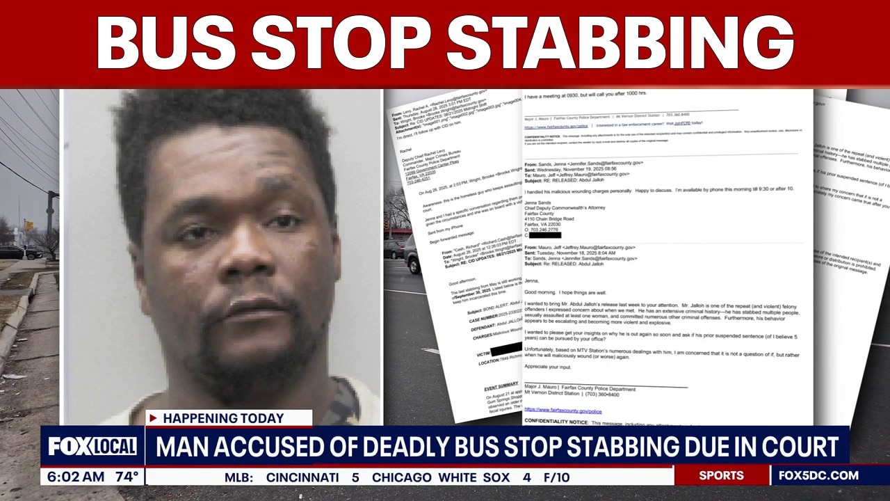 Man accused in deadly bus stop stabbing due in court | FOX 5 AT 6AM