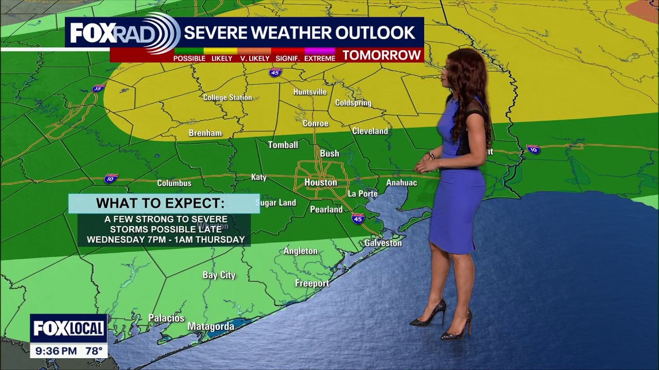Houston weather: Rain chances possible on Wednesday