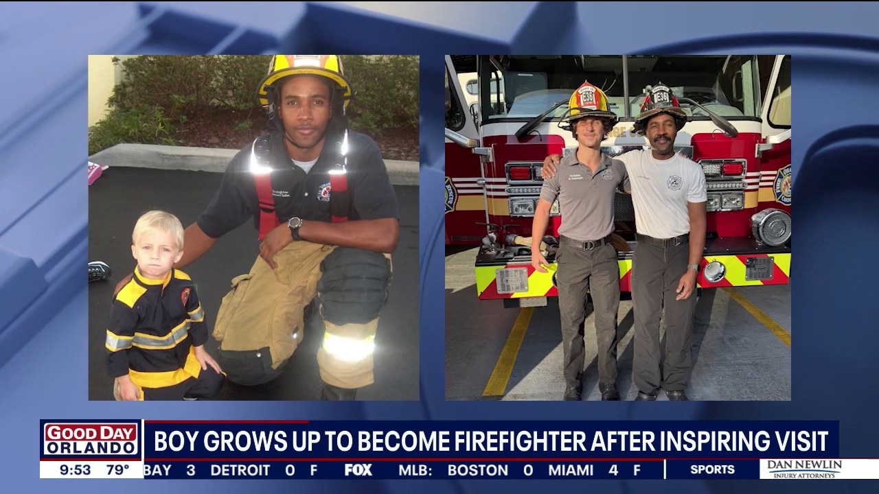 Full circle moment: Firefighter, fire lieutenant reunited