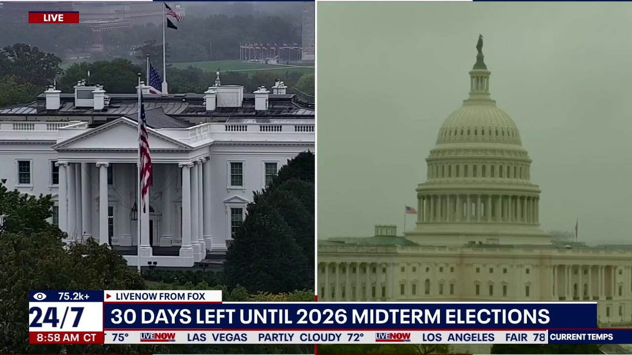 30 days left until 2026 midterm elections