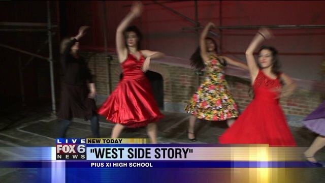 Julie gets a dance lesson as she previews West Side Story
