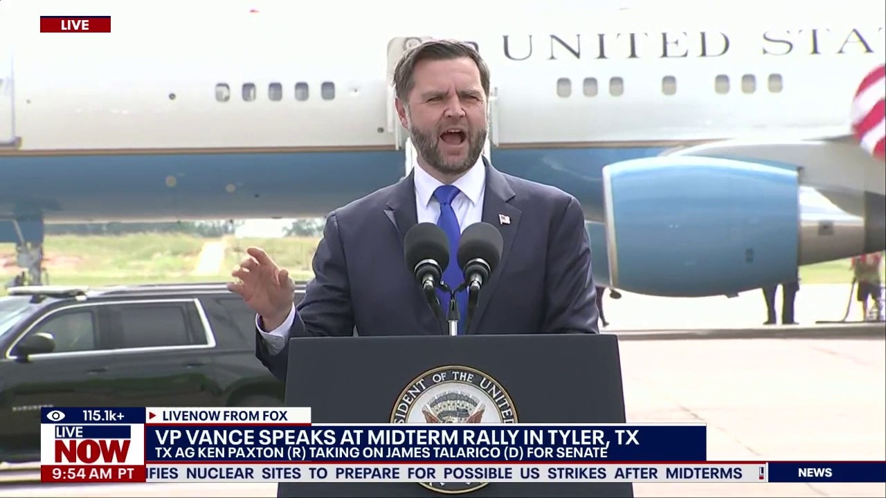 Vice President Vance speaks at GOP midterm rally in TX