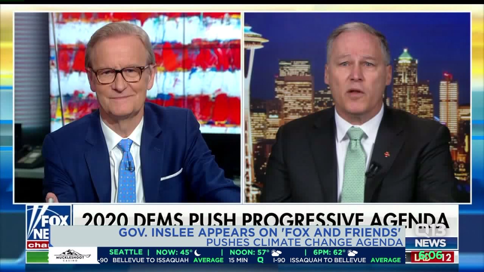 Inslee appears on Fox and Friends
