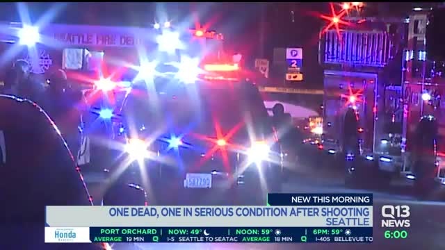 One dead, one critically hurt in Seattle shootings