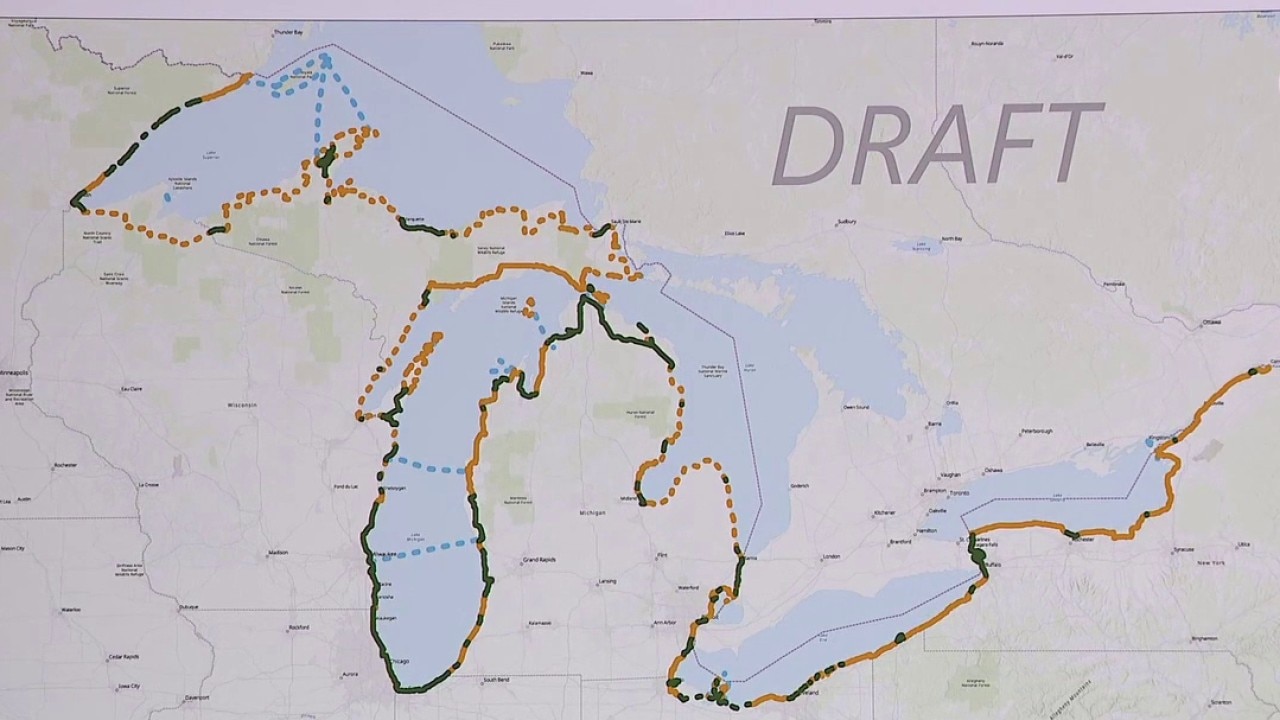 Plan revealed for a single continuous trail around the Great Lakes