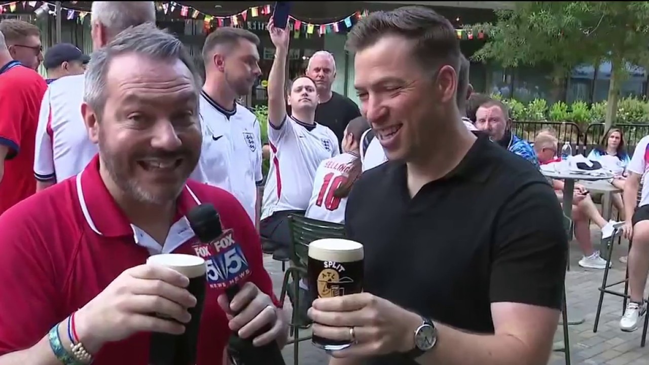 Three Lions fans gathering at The Irish Exit