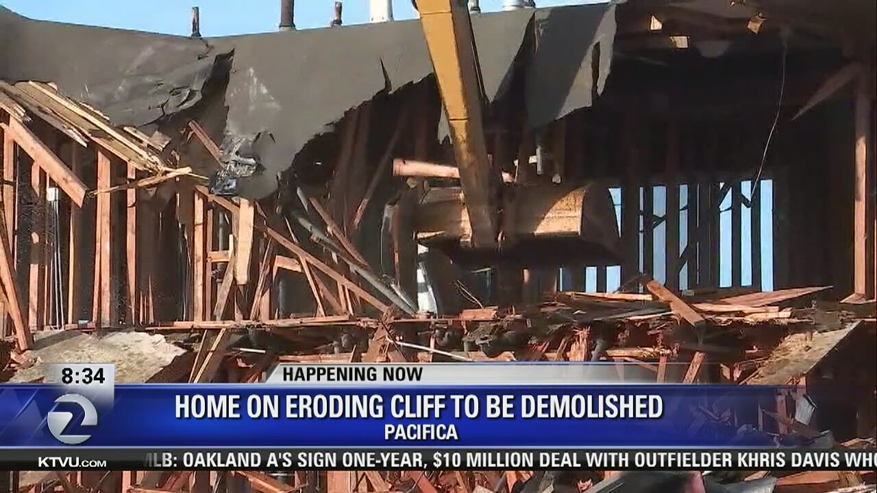 Pacifica family must demolish home because of cliff erosion