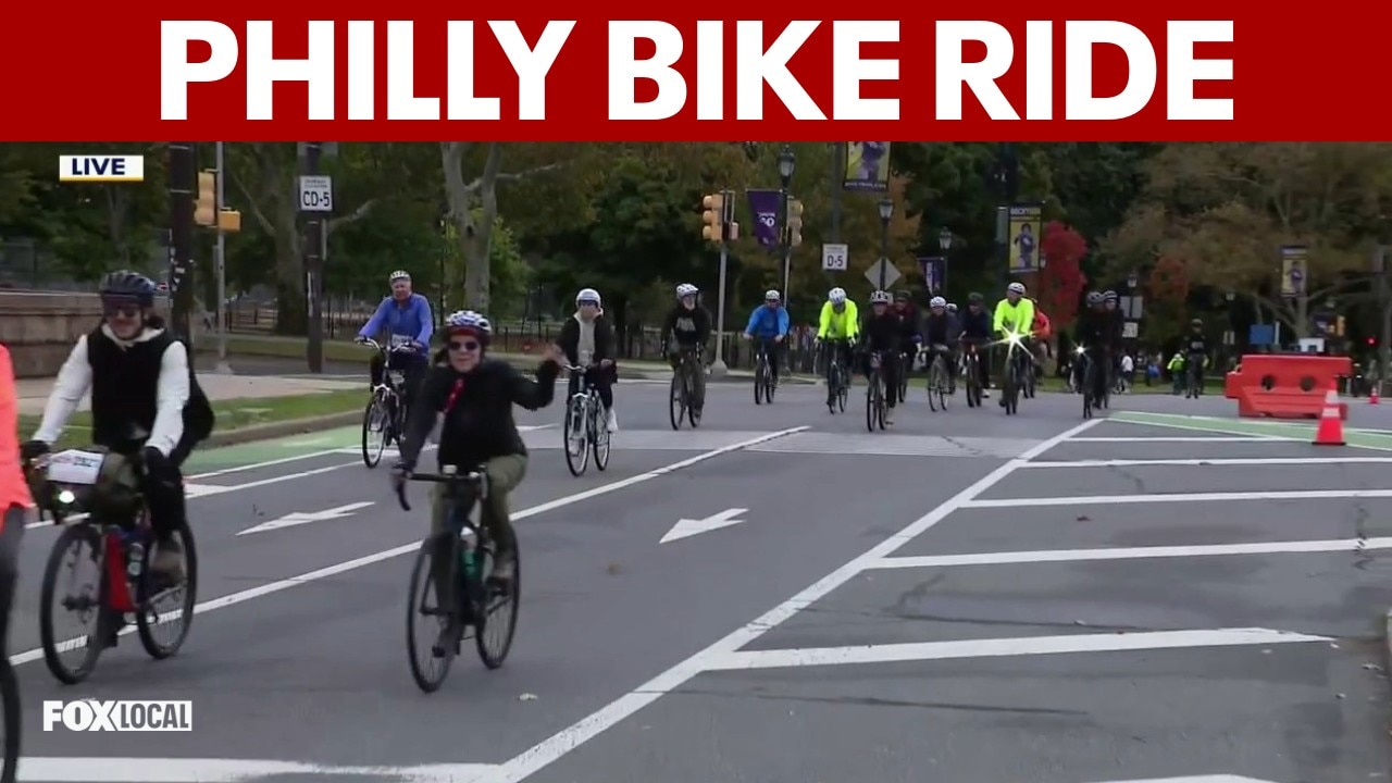 Thousands of cyclists hit the streets for the annual Philly Bike Ride