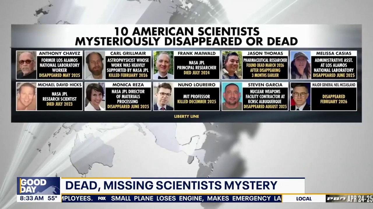 10 US scientists mysteriously disappeared or dead 