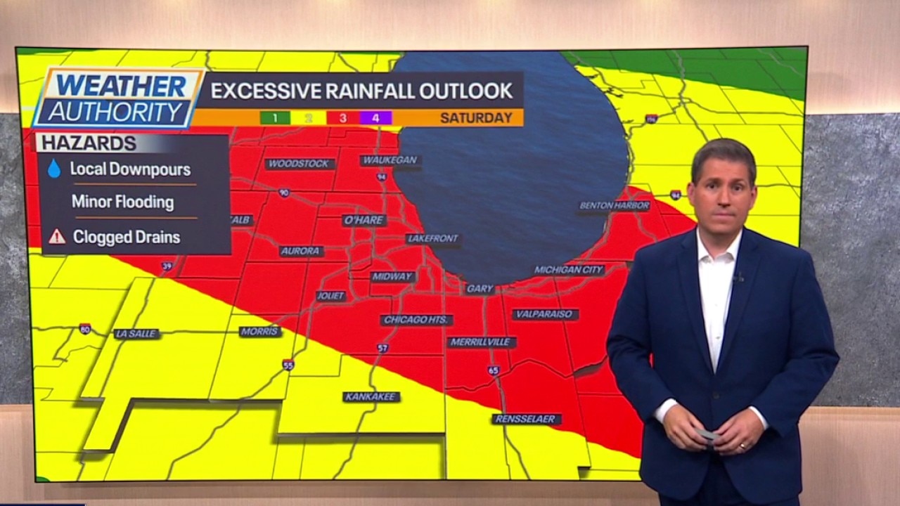Chicago weather: Rainy weekend ahead with heavy downpours possible