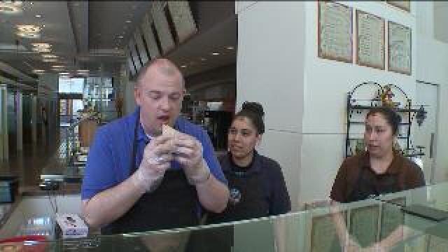 Tony prepares food at Elliott's 411 Cafe