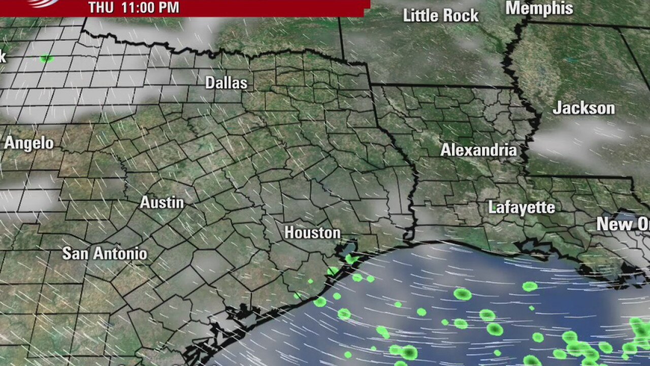 Thursday evening forecast
