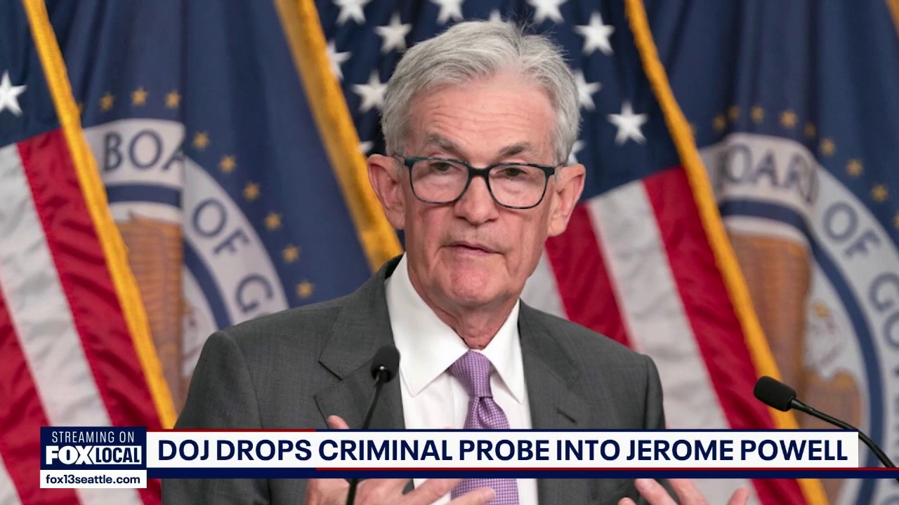 DOJ drops probe into Fed Chair Jerome Powell