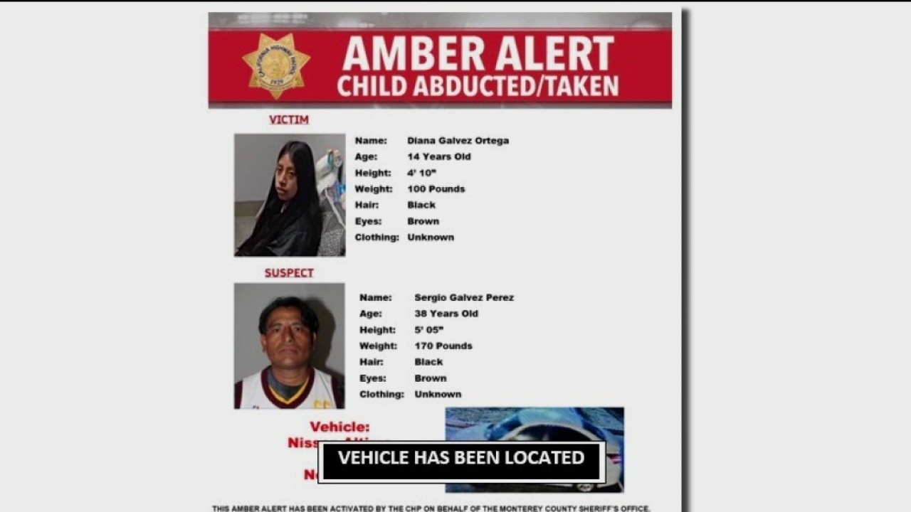 Monterey County sheriff finds car tied to Amber Alert for missing teen girl, father