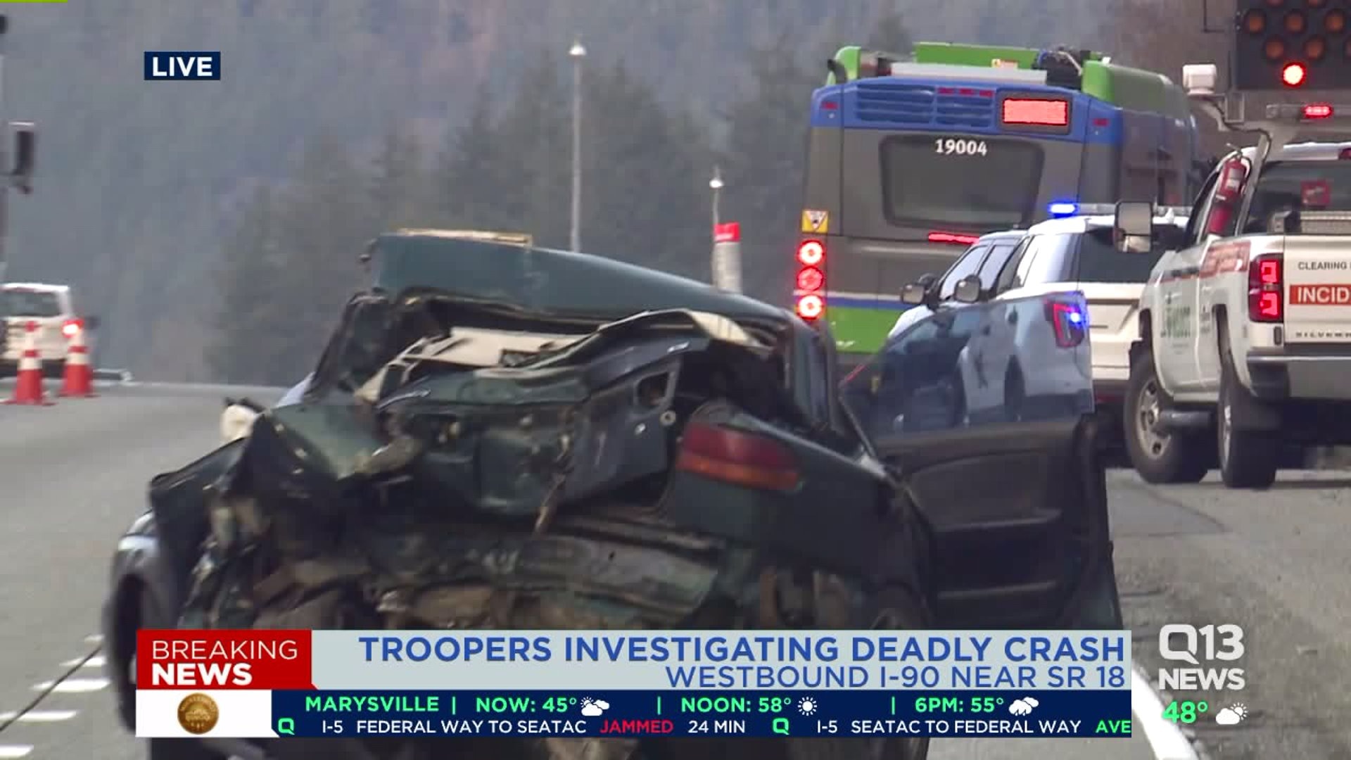 Deadly crash on I-90