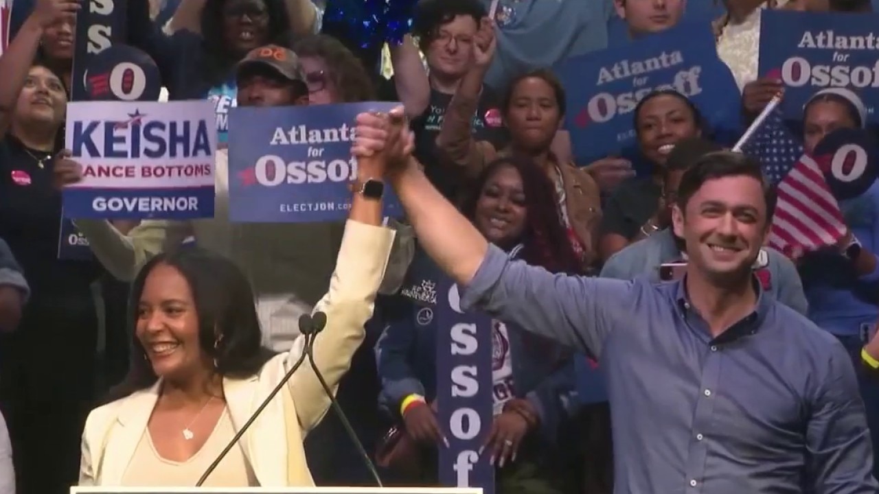 Sen. Jon Ossoff, Keisha Lance Bottoms unite at Atlanta rally