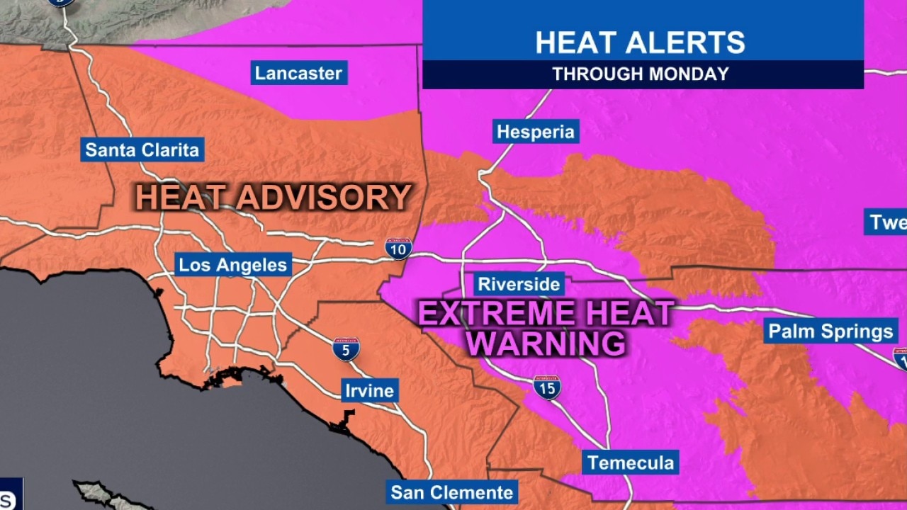 Extreme heat warning for parts of Southern California