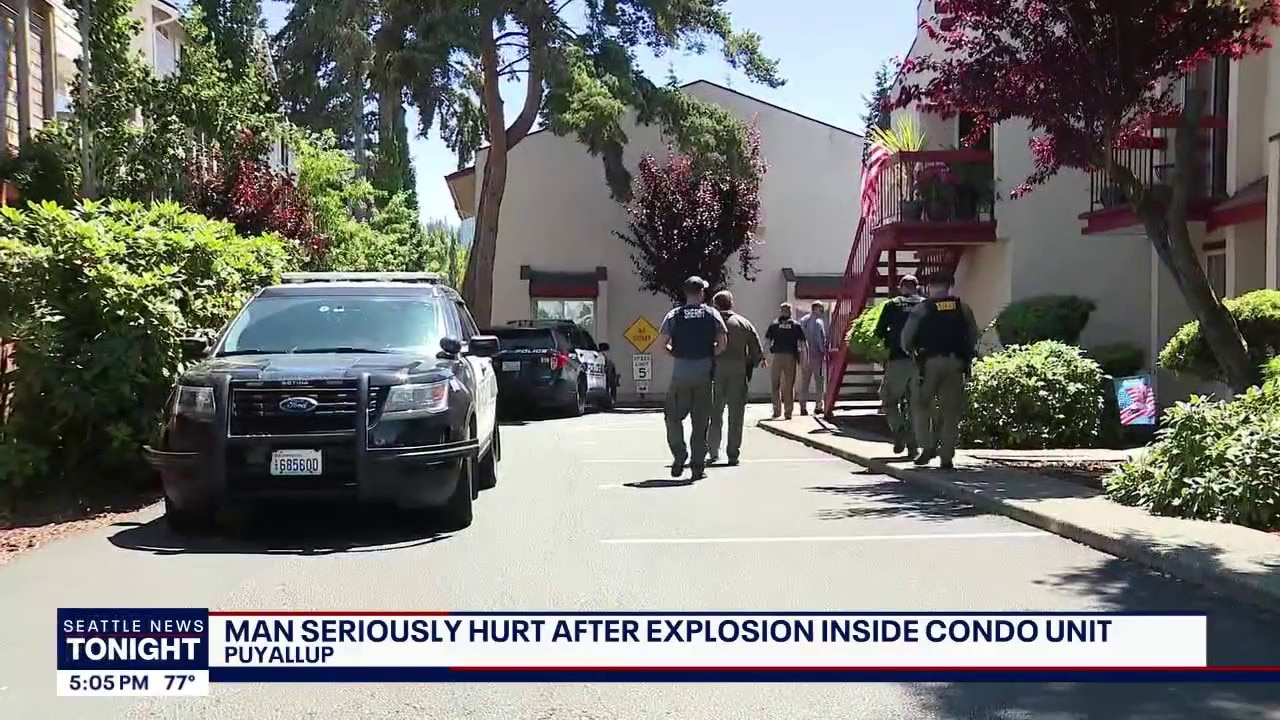 Man seriously hurt in Puyallup condo explosion
