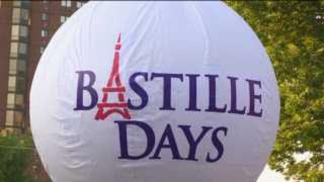 Cathedral Square transformed for Bastille Days
