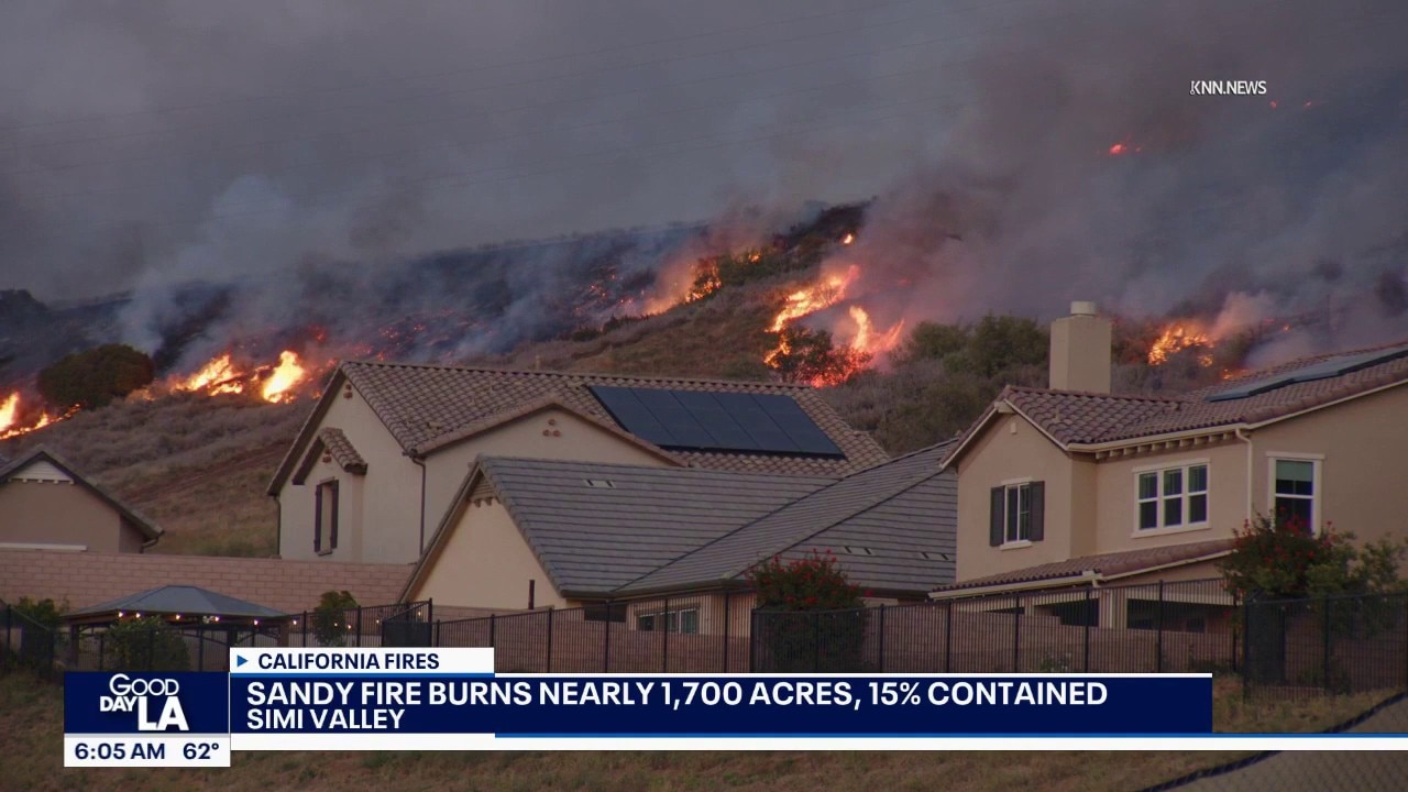 Sandy Fire burns nearly 1,700 acres