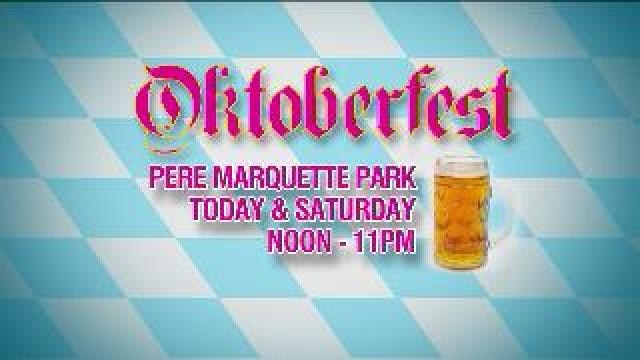 Justin learns about fun activities at Oktoberfest