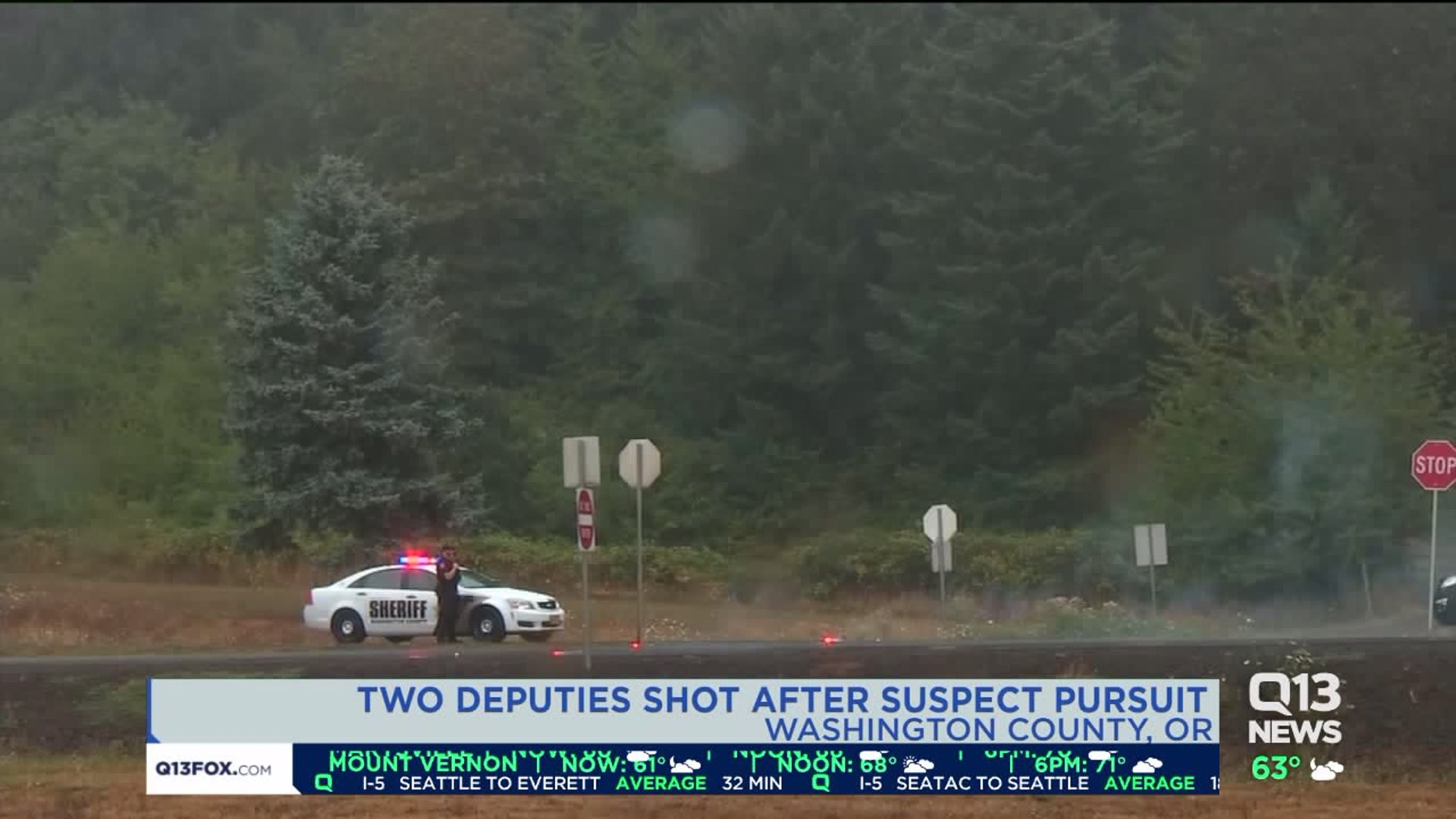 2 deputies shot, suspect in custody in Oregon