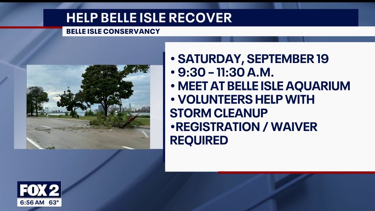 Belle Isle Storm Cleanup Event