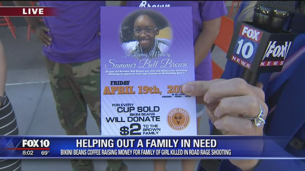 Bikini Beans Coffee holds fundraiser for family of girl killed in apparent road-rage shooting