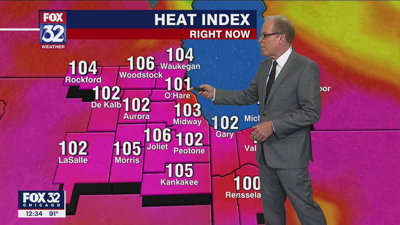 Blistering hot afternoon forecast for Chicagoland on June 14th