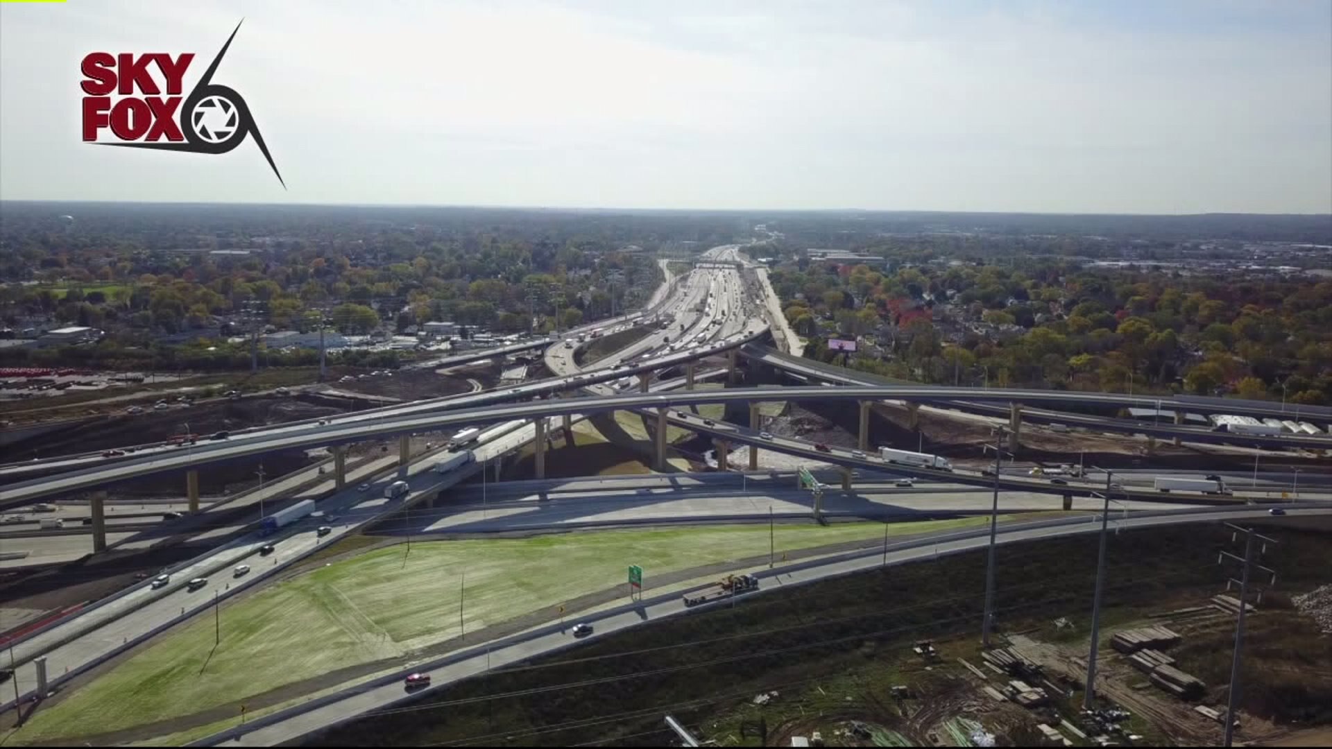New I-94 WB lanes now open in Zoo Interchange
