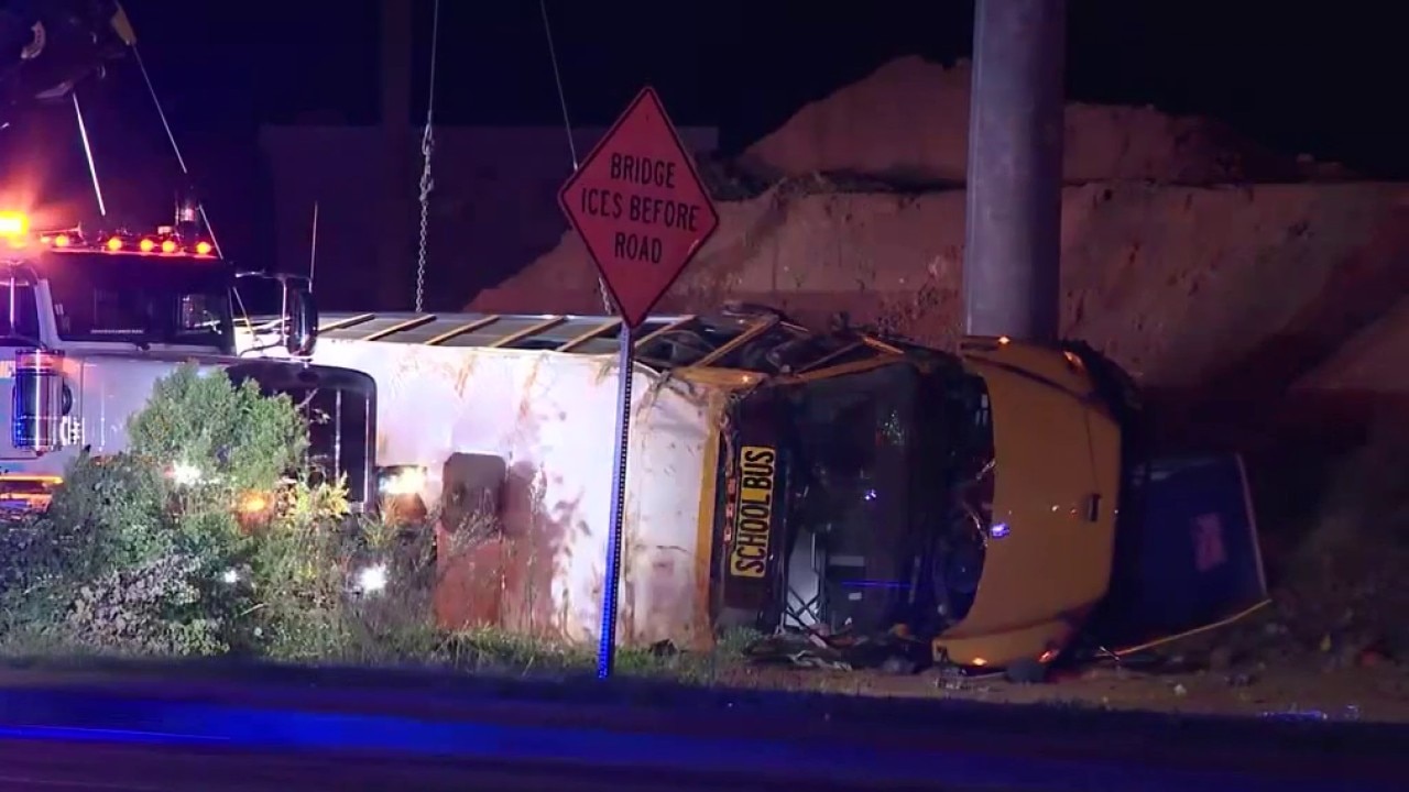  25 injured in Rockdale County school bus crash