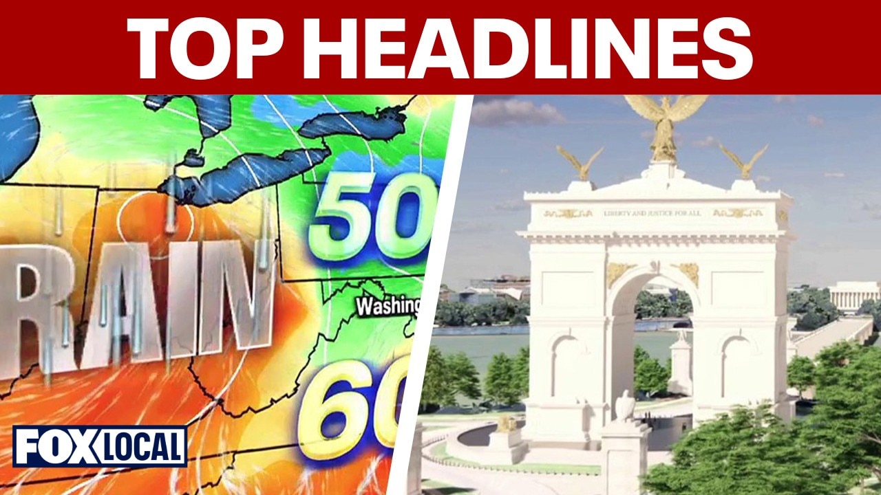 MDW in DC will be chilly and wet; Feds approve Trump's DC arch plan