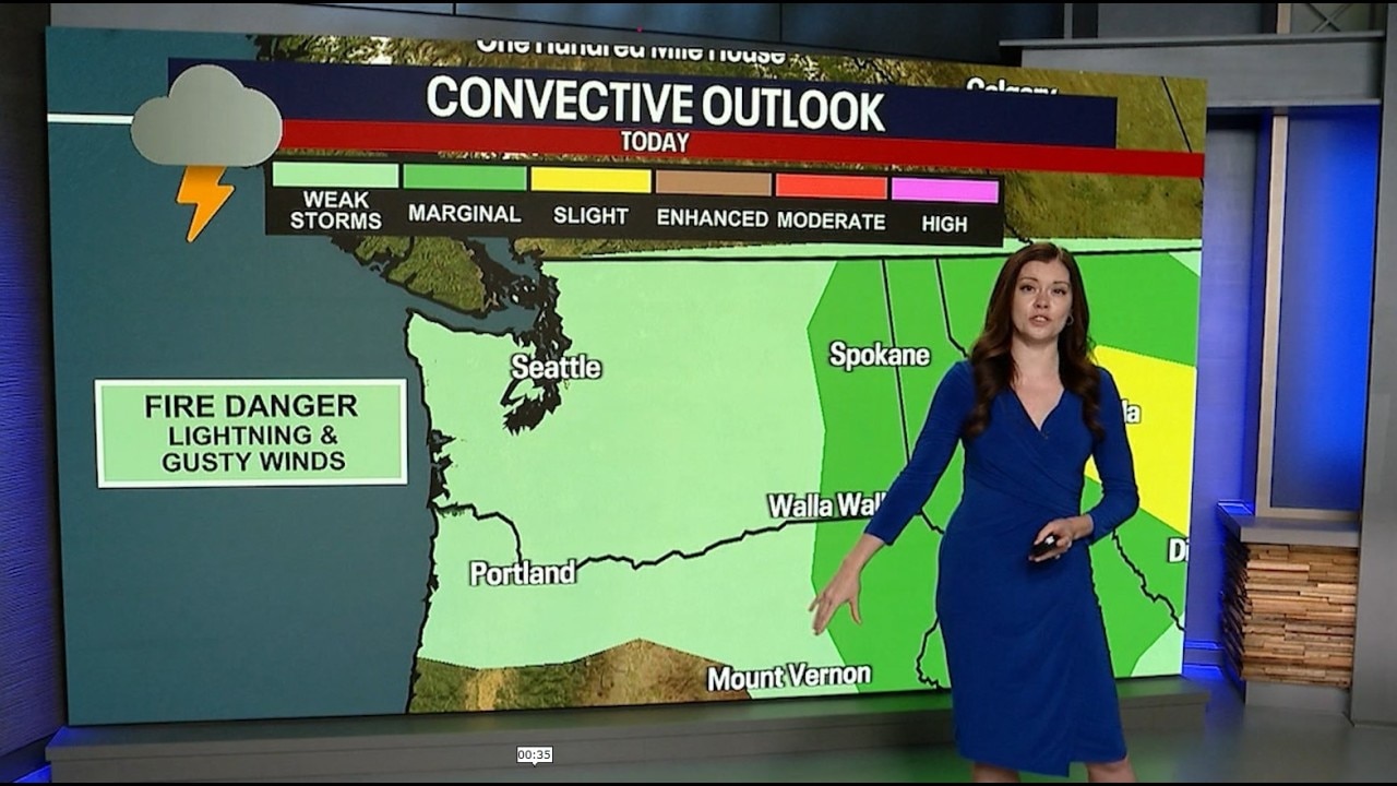 Seattle weather: Red Flag Warning, wildfire danger, lightning