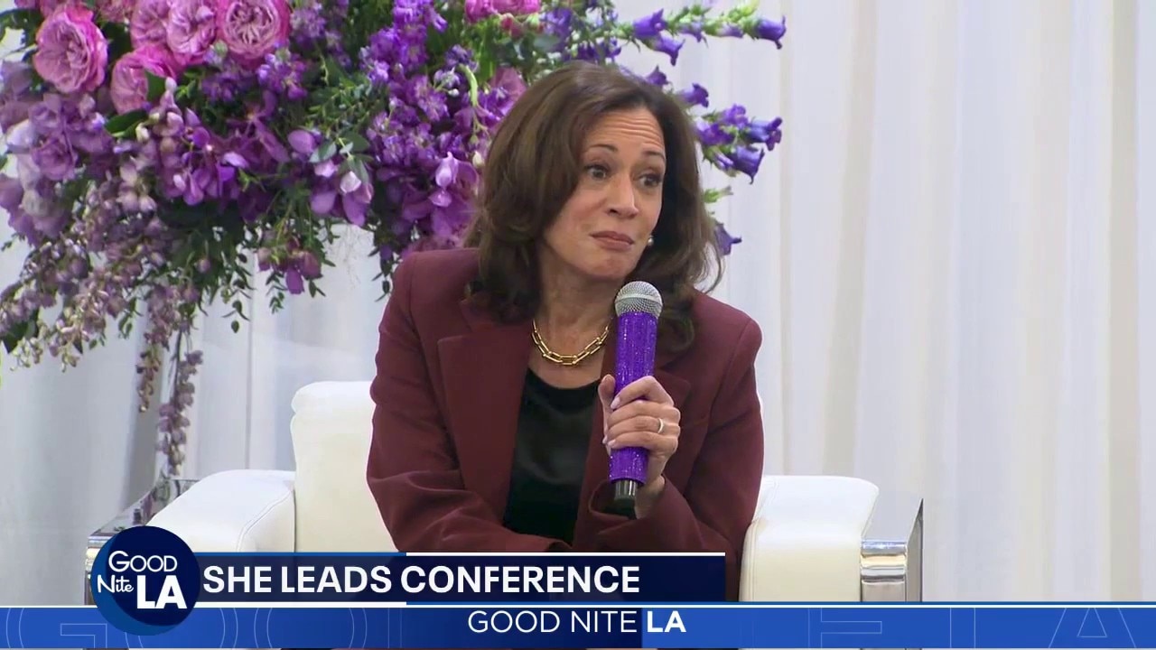 Kamala Harris at SHE LEADS conference in LA