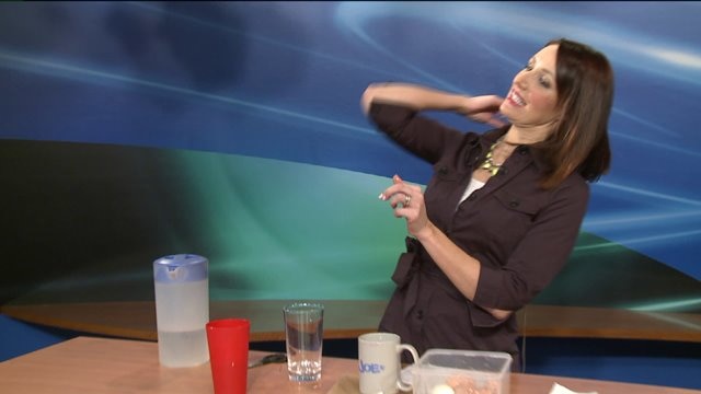 Kaci tries the egg trick... again