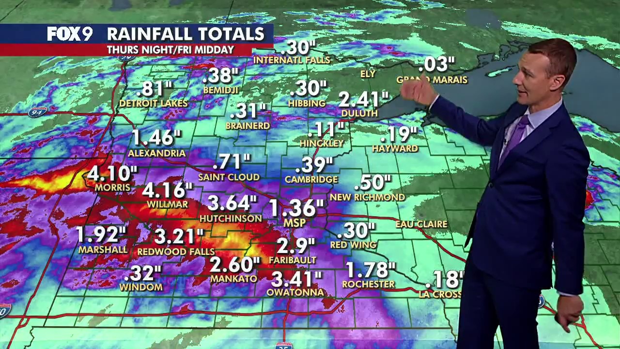 MN weather: Heavy rain across the state
