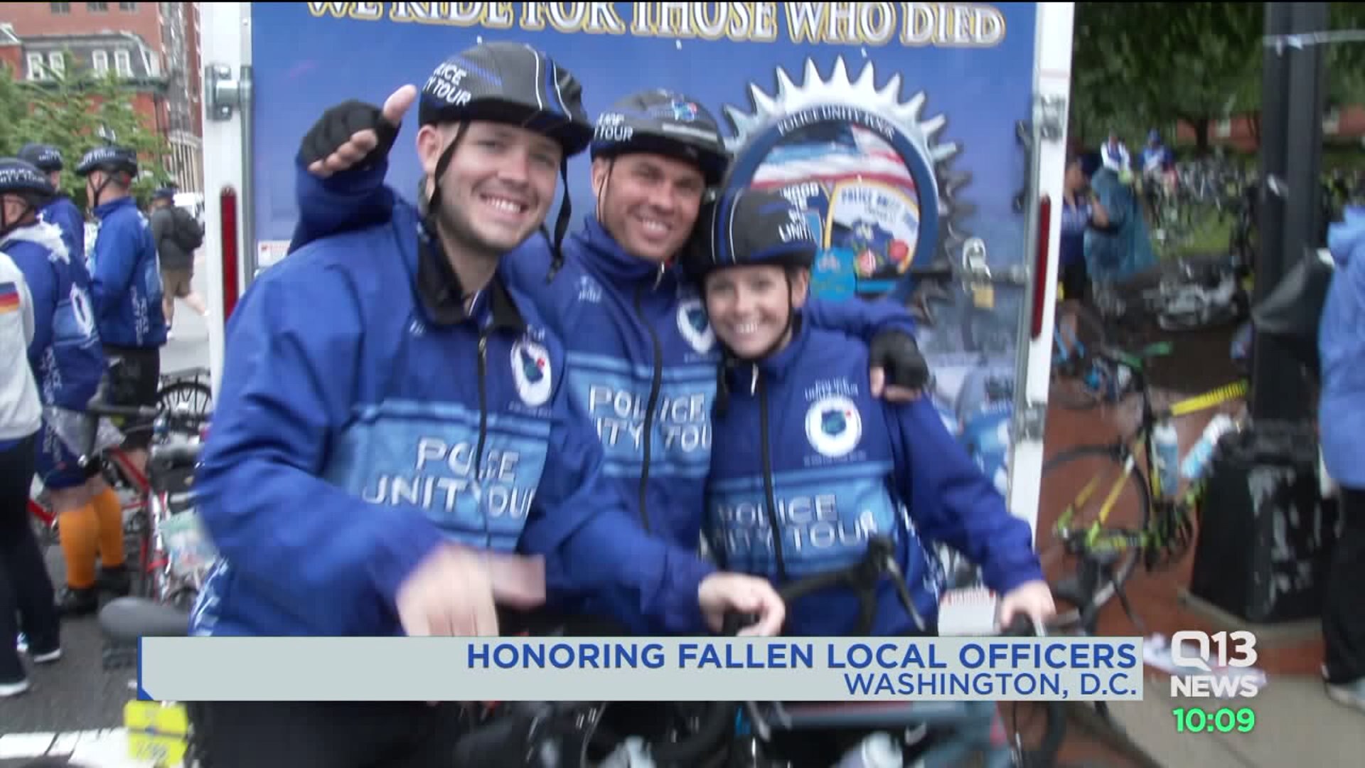 Pierce County Sheriff`s Deputies in Washingon D.C. for police unity tour