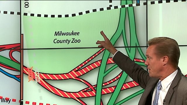 Getting around the full freeway closure in the Zoo Interchange