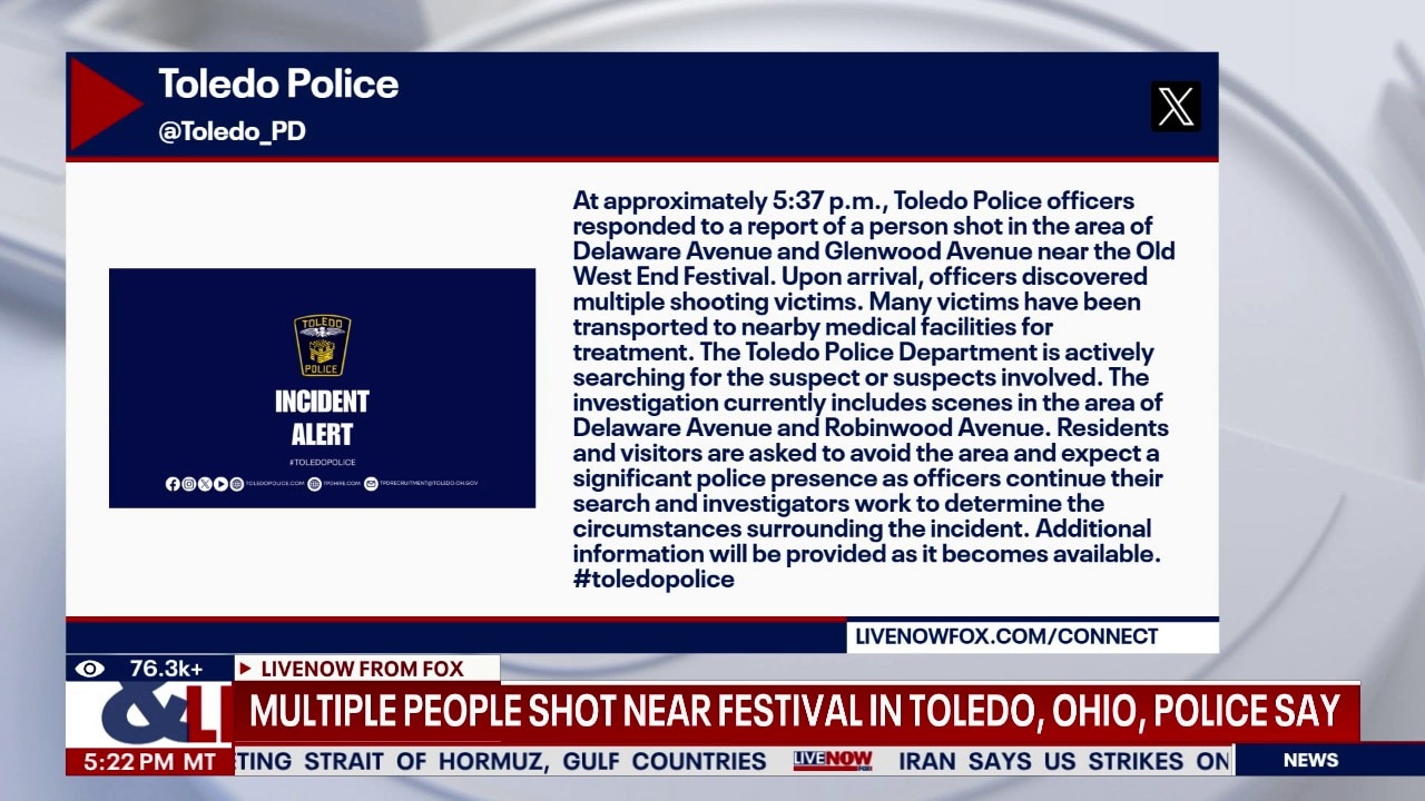 Breaking: Multiple people shot in Toledo, OH