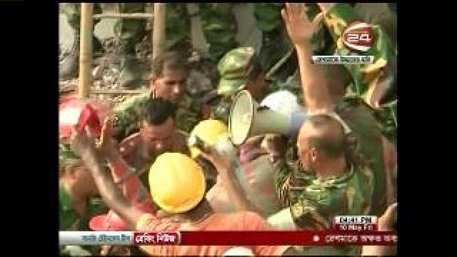 Rescued from building collapse