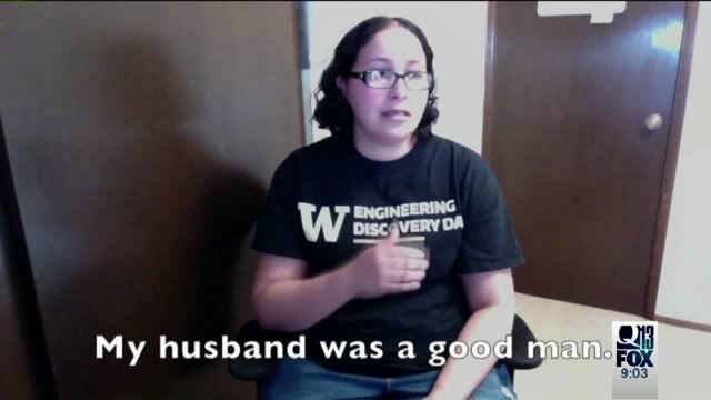 Wife of man slain in Federal Way issues appeal in sign language