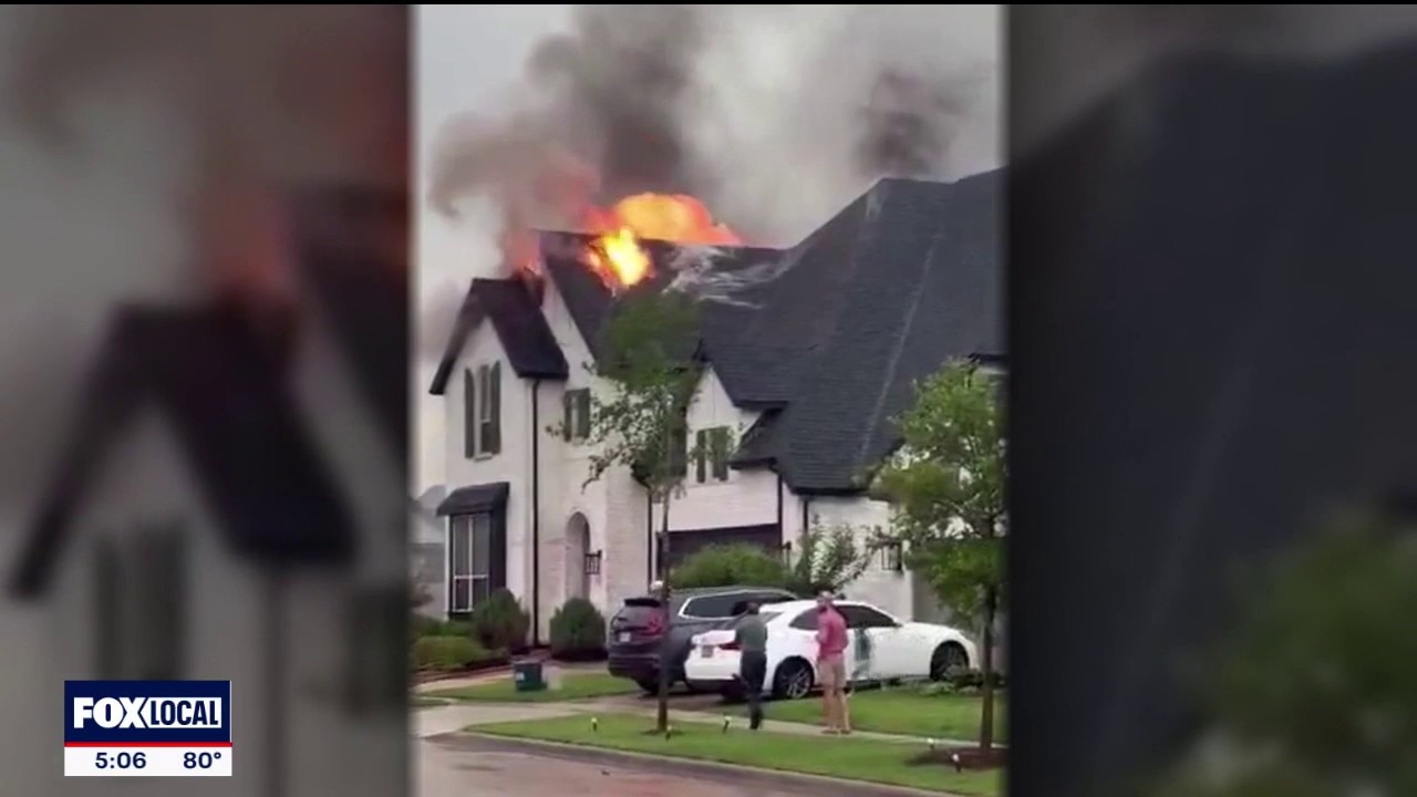 McKinney house fire caused by lightning strike