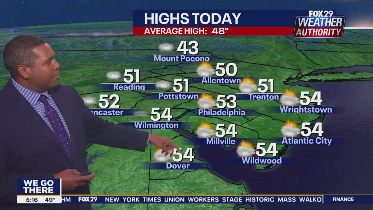 Weather Authority: Thursday, 5 a.m. forecast
