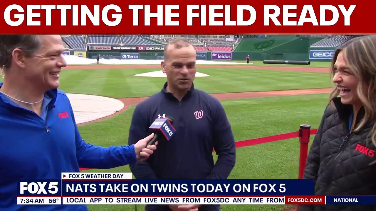 FOX 5 Weather Day: Getting the field ready