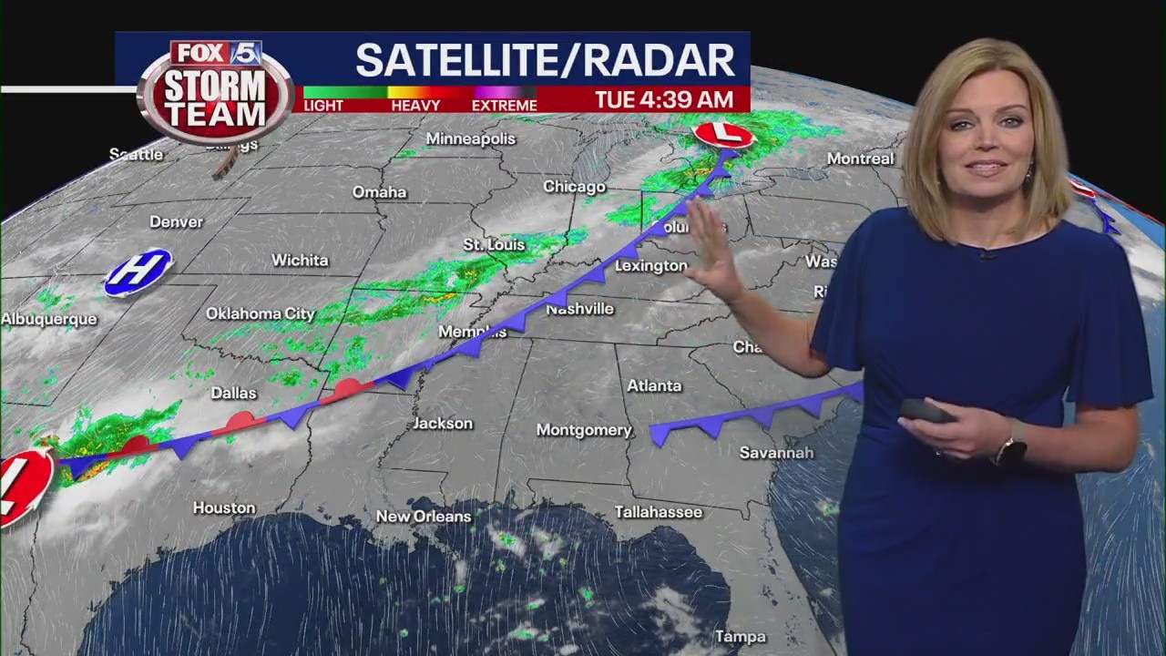 Tuesday morning weather forecast