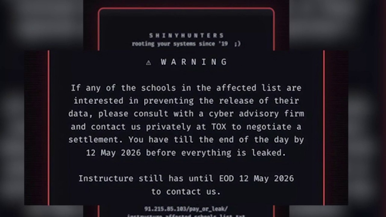 Canvas hack impacts millions of students ahead of finals