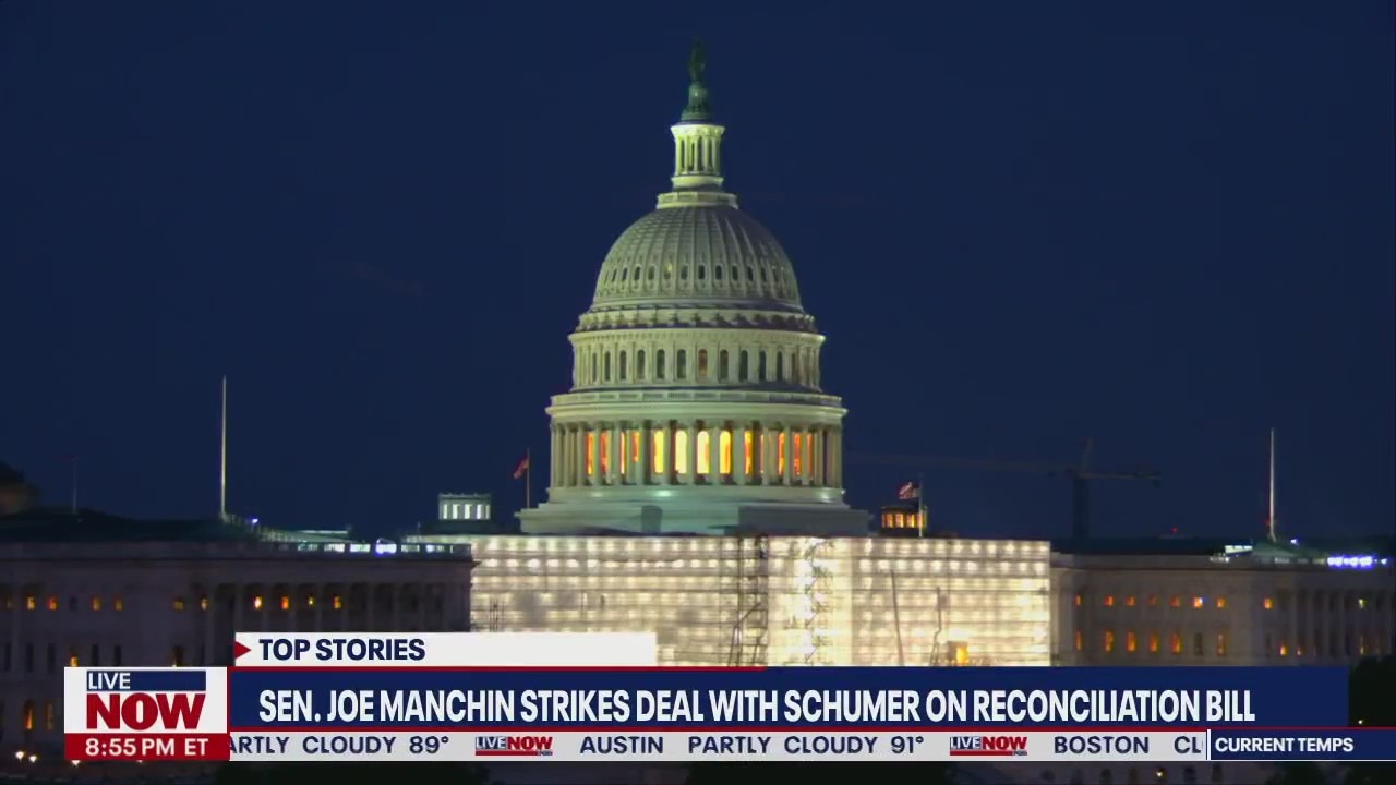 Manchin, Schumer strike an abrupt deal on health, energy, taxes bill