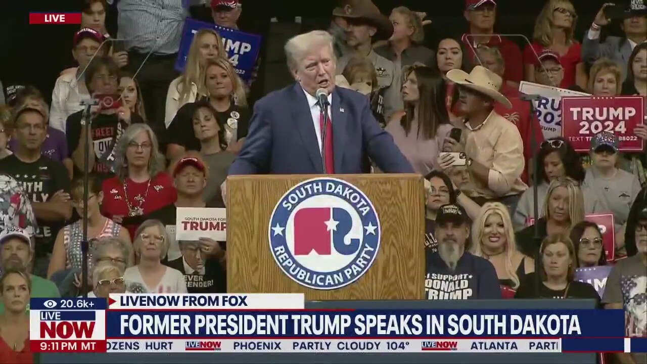 Trump speaks in SD, receives endorsement