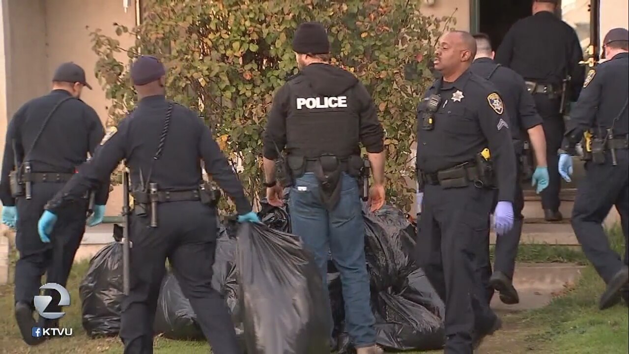 6 arrested, Oakland police seize garbage bags of marijuana